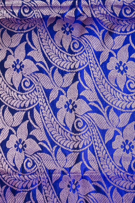 Indraneela – Soft Uppada in Plum and Royal Blue