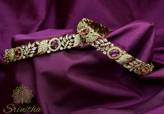 Raktapallava – Ruby Leafwork Bangles