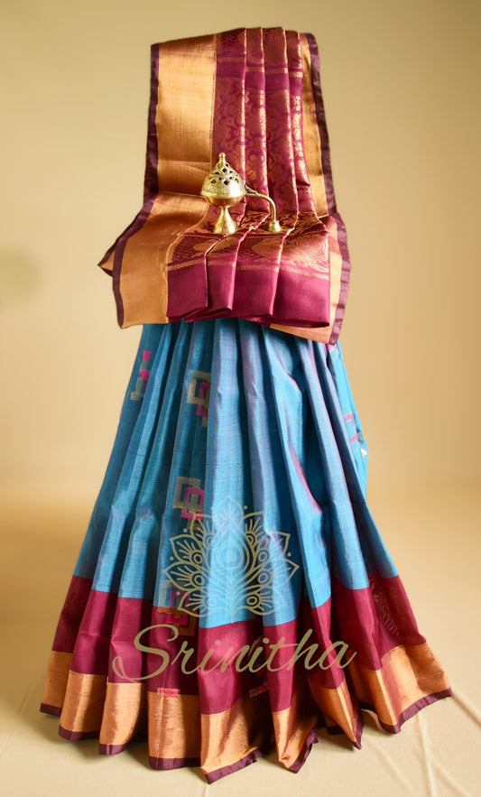 Neelaveni – Pure Uppada Silk with Technique Butta