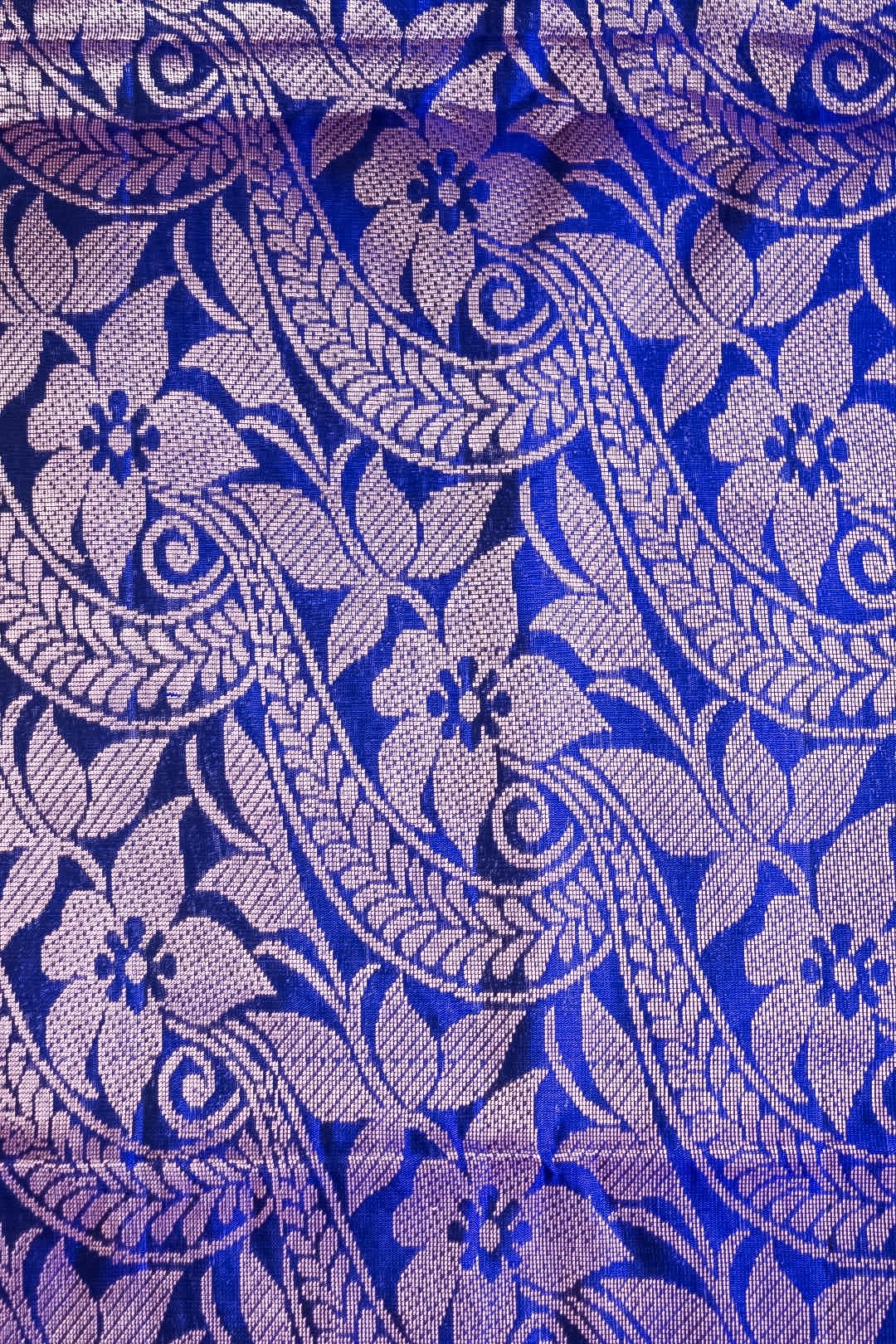 Indraneela – Soft Uppada in Plum and Royal Blue