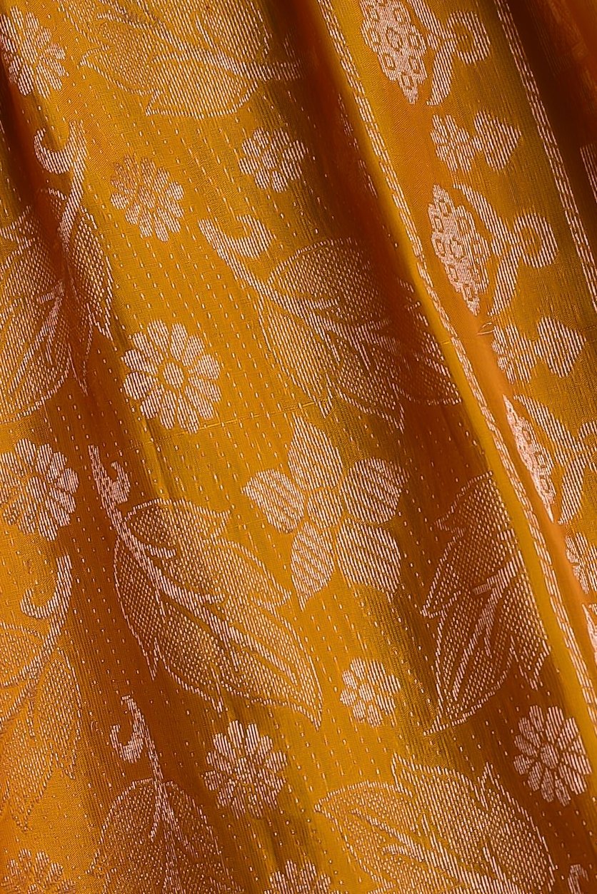 Sapphire Marigold – Pure Uppada Soft Silk Saree