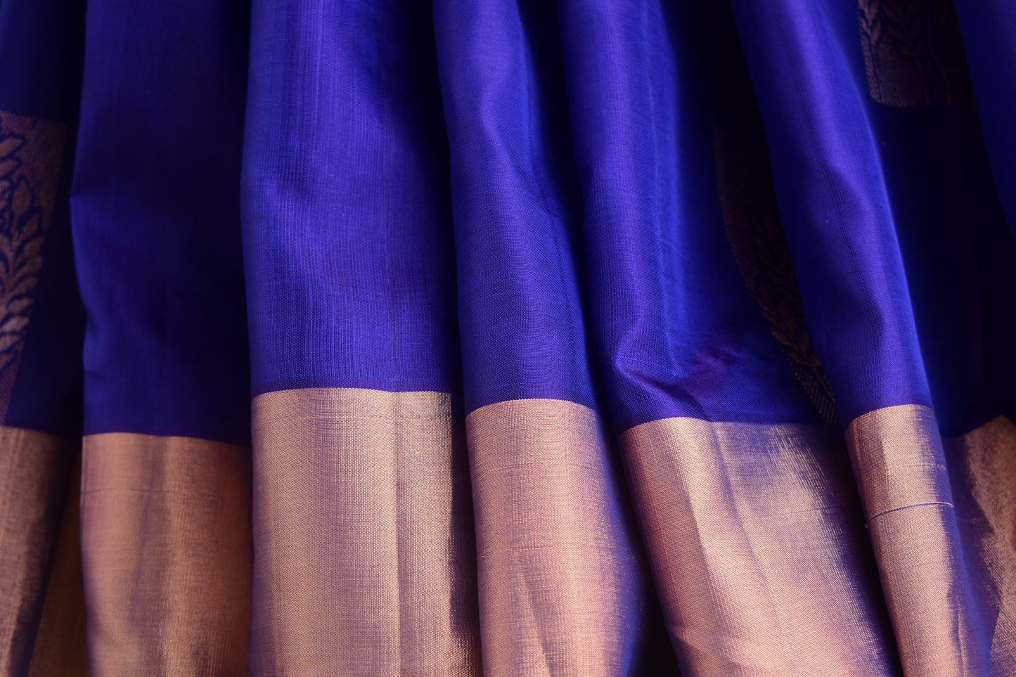 Sapphire Marigold – Pure Uppada Soft Silk Saree