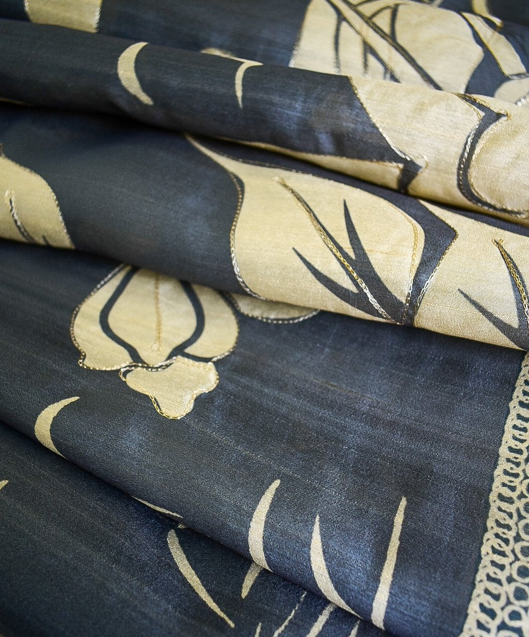 Shaaradha – Tussar Art in Twilight Grey